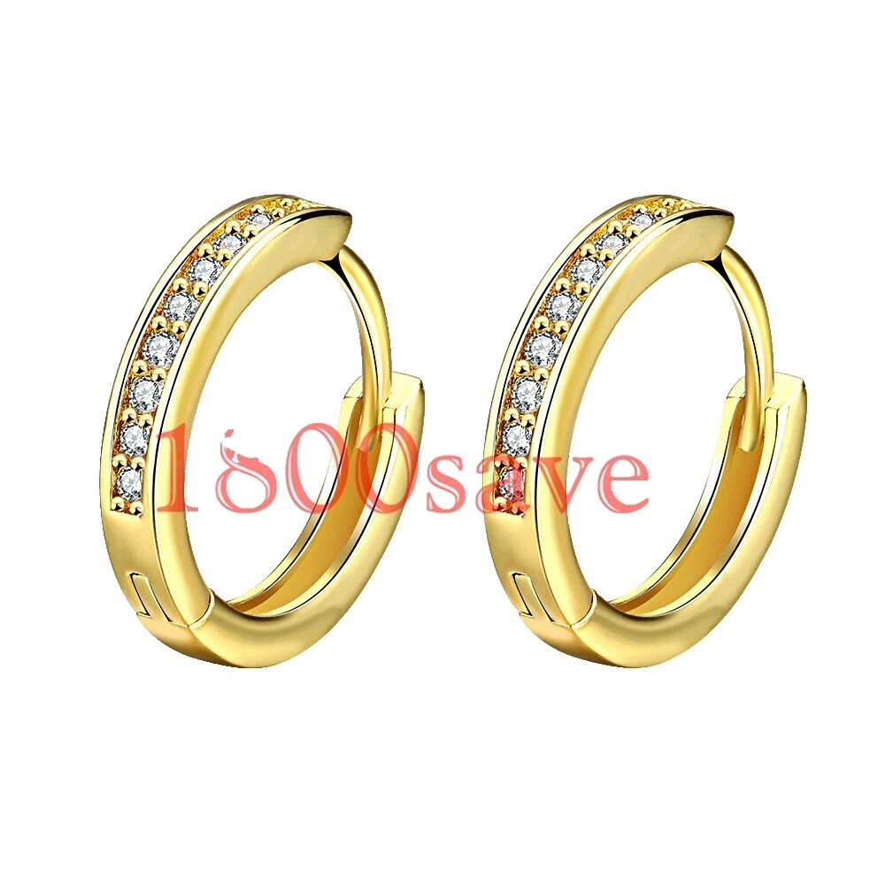 Huggie Yellow Gold Filled Fashion Earrings