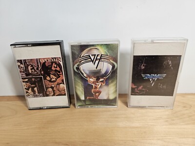 Lot Of 3 Van Halen Cassette Tapes - Self Title - 5150 - Fair Warning