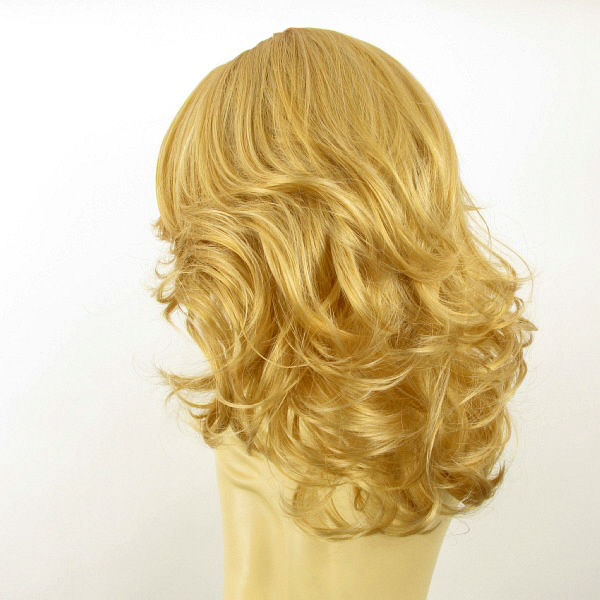 Perruque Mi-longue Femme Ondulée Blond Mid Golden - Réf Charlotte 24B - Neuf Avec étiquettes