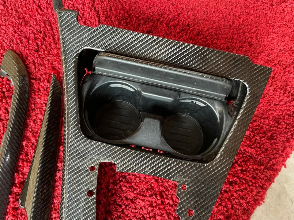 BMW F06 M6 GRAN COUPE CARBON FIBER INTERIOR TRIM MOLDING SET FRONT REAR OEM 32K - Image 4 of 4