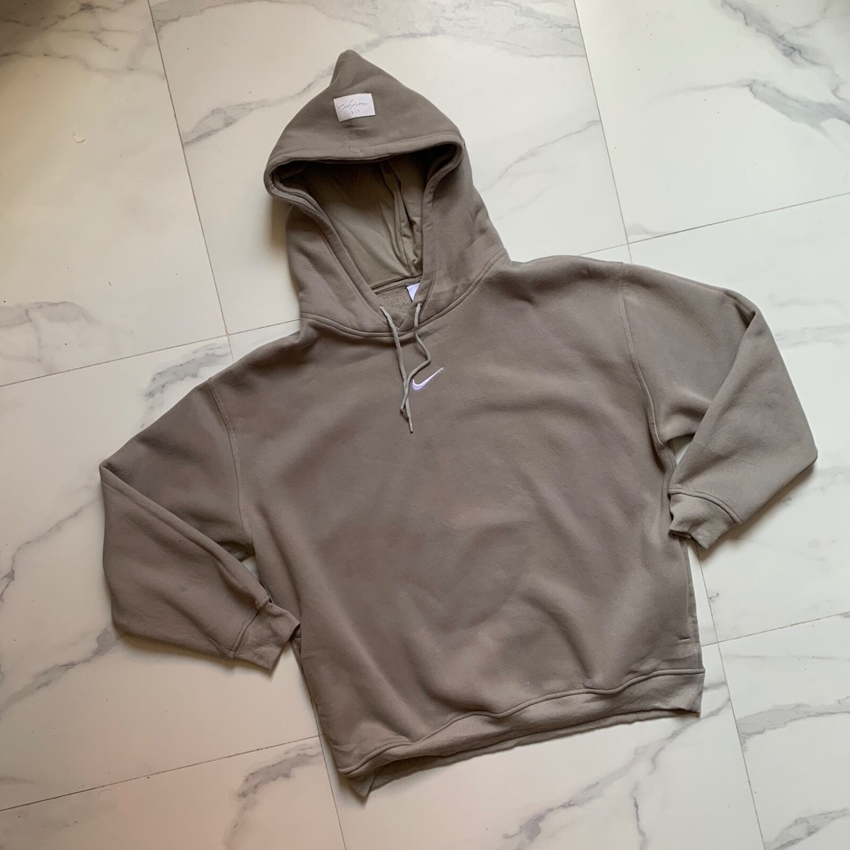 Nike x Fear Of God Double Hood Hoodie Dust/Sail Size L