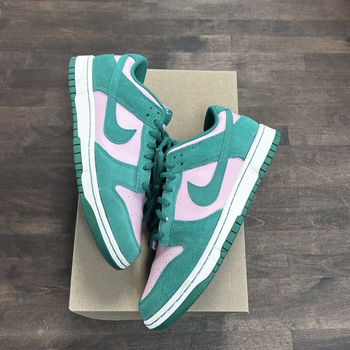 Size 9 -Nike Dunk Low Retro SE 'Watermelon' Green Pink FZ0549-600 (USED ...