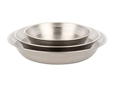 Snow Peak Tableware Set Single - Lightweight  Rust Resistant  and Durabl