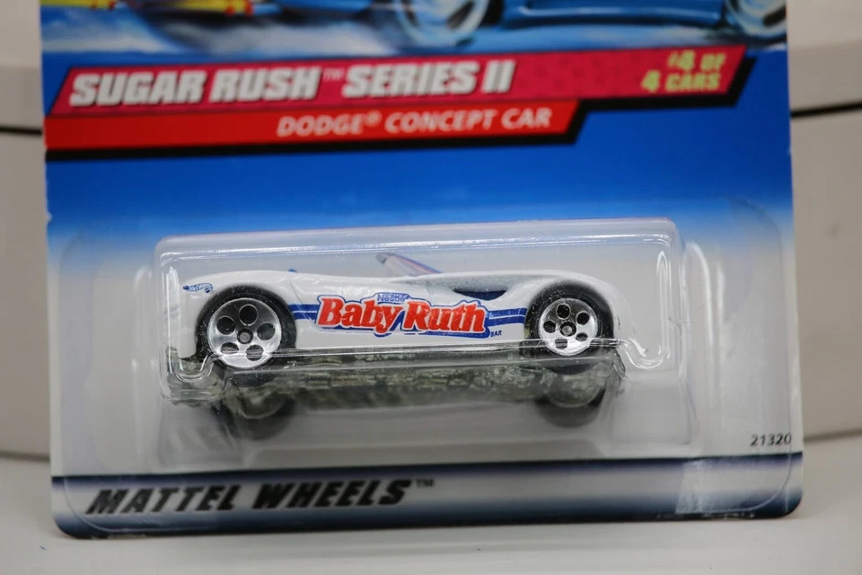 Mattel Hot Wheels Nestlé Baby Ruth Dodge 1:64 1998 vintage nuevo en caja Foto 2 de 4