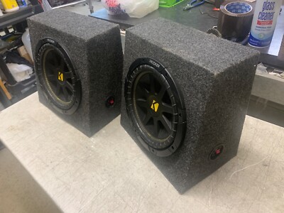 2 Kicker 10C104 Comp 10 Inch Subwoofers In Boxes 4 Ohm 300 Watts