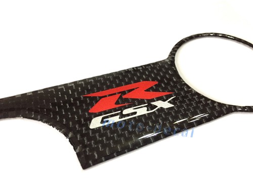 Real Carbon Fiber GSXR 1000 2001-04 600/750 04-05 Top Triple Clamp Yoke 3D Decal - Picture 4 of 5