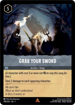 Lorcana Grab Your Sword (198/216) The First Chapter LP