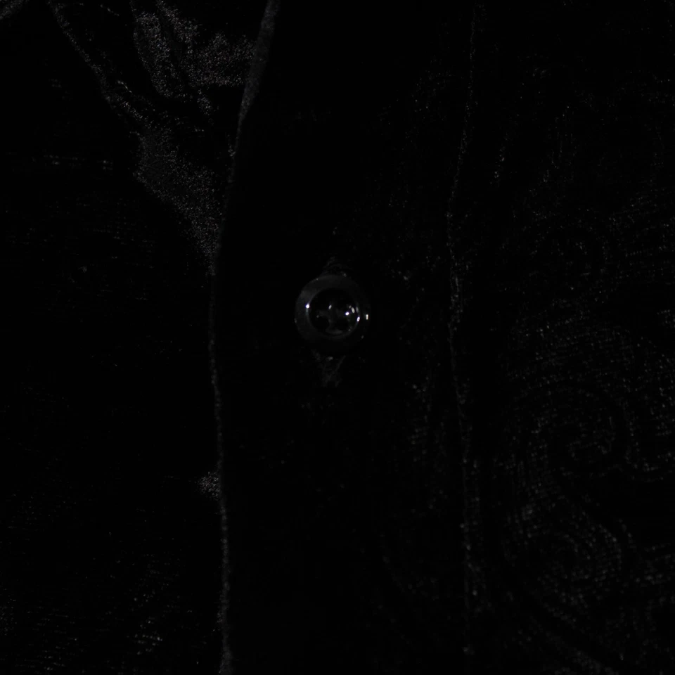 Fabio Caviglia NWOT Casual Button Down Shirt Size Small in Black Velvet - Image 2 of 4