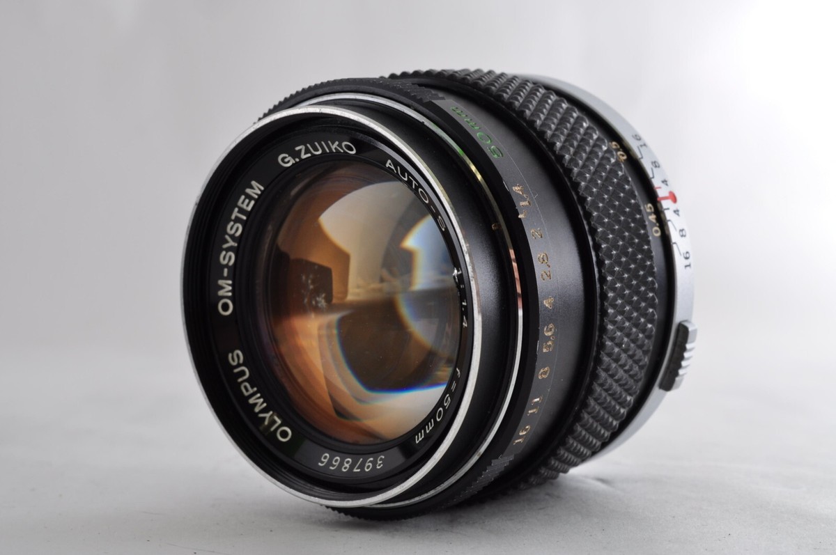 OLYMPUS OM-SYSTEM G.ZUIKO AUTO-S 50mm f/1.4 MF Lens Made in JAPAN