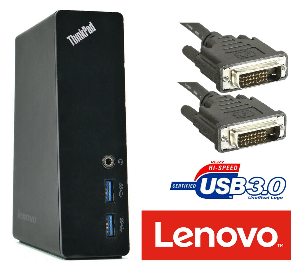 Station Lenovo THINKPAD USB 3.0 Doc Pour L550 L560 L570 T440 T440S DOC28 - Photo 1/1