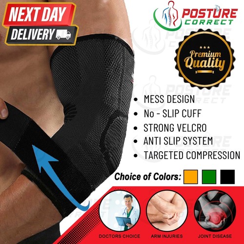 Elbow Support Sleeve Arm Pain Injury Gym Sport Golf Arthritis
