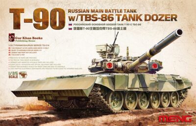 Meng Model 1/35 T-90A Russian Main Battle Tank (MBT) w/TBS-86 Tank Dozer