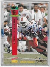 1995 SIGNATURE ROOKIES CHRIS T. JONES AUTO CARD #24 ~ 1/3000 UNIQUE 1ST ~ MIAMI