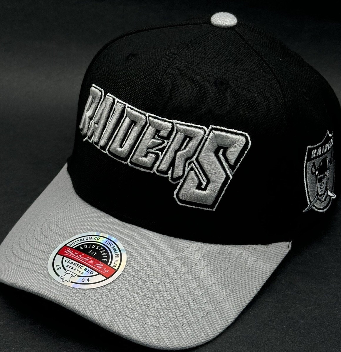 Mitchell & Ness Men's NFL Shredder Stretch Snapback Hat Raiders