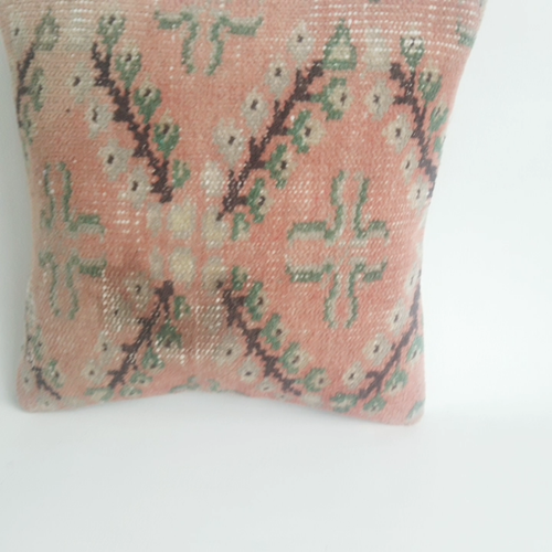 Anatolian Turkish Rug Pillow Cover, 16x16 Pillow Case, Decorative Pillow Cushion - Video 1 of 1