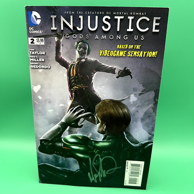 Injustice: Gods Among Us #2 VF/NM Comic Book Signed AUTOGRAPHED Mike S. Miller