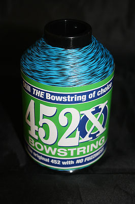 BCY 452X Bogensehnenmaterial 1/4lb Electric Blue & Black Speckled Bogensehne 