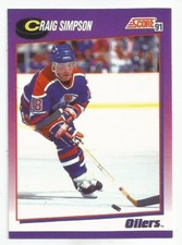 CRAIG SIMPSON 1991-92 SCORE CARD MINT CONDITION