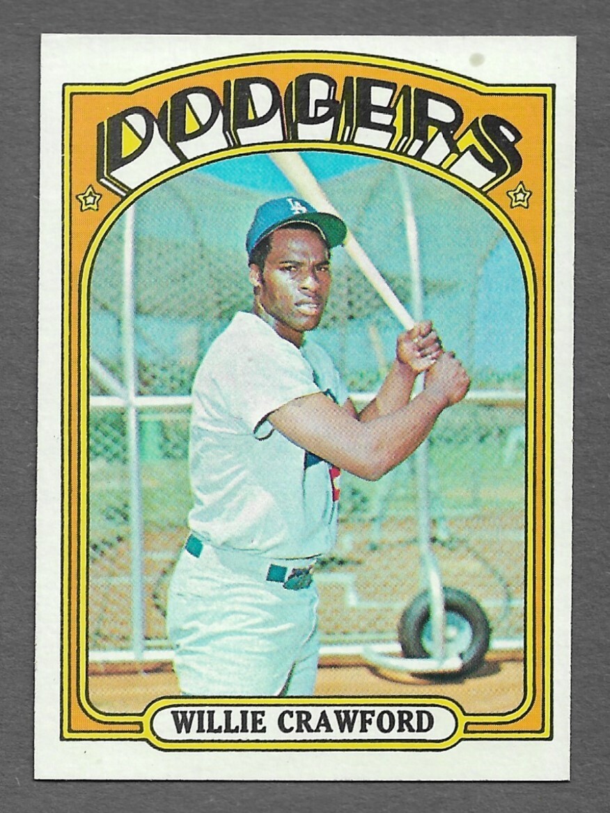 1972 Topps #669 Willie Crawford NM-MT Blazer Baseball Card Near Mint-image
