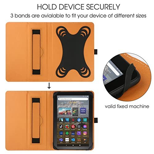 Universal Case for 7 inch 8 inch Tablet,Stand Folio Universal Tablet Butterfly - Picture 2 of 6