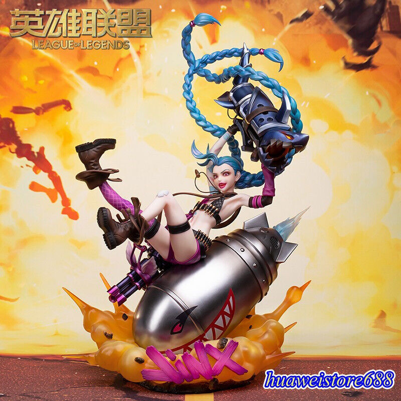 1/7 Figure Official League of Legends LOL Jinx Statue PVC Model