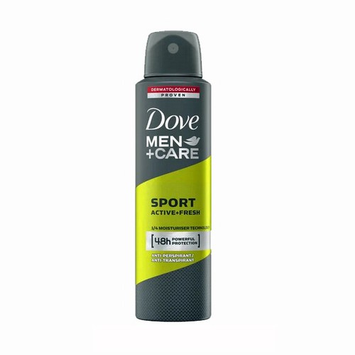 6 Pack Dove Men + Care Sport Active Fresh Antiperspirant Deodorant Spray, 150ml - Picture 4 of 4