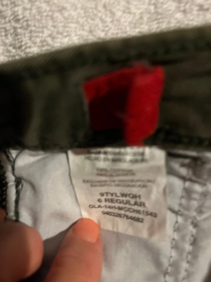 Jeans Wrangler Caqui Niños Estilo Carga Niños Talla 6 Verde Cintura Ajustable Foto 4 de 4