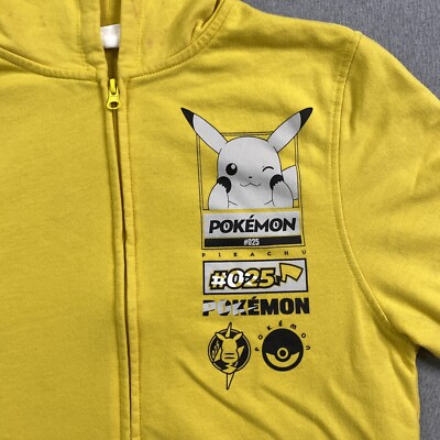 Official Pikachu Hoodie Youth 2XL Full Zip Sweatshirt 2023 Pokemon