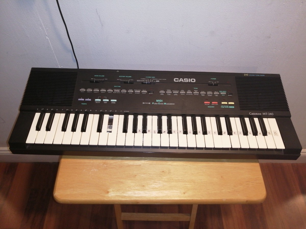 Casio Casiotone MT-240 Electronic Keyboard 210 Sound Tone Bank