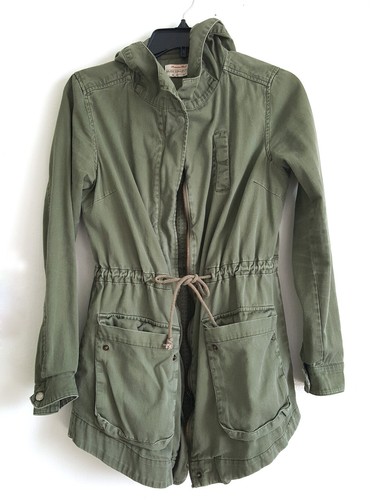 Womens Army Military Parka Jacket 