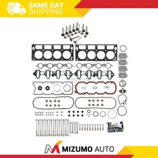 Head Gasket Set Intake Exhaust Valves Fit 02-04 GMC Cadillac Chevrolet 4.8 5.3