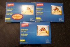 Staples Photo Plus Gloss 4x6 Inkjet Printer Photo Paper 60 Sheets 3 pack 