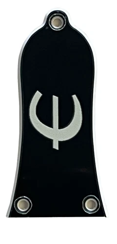 Guitar Pickguard For Gibson Epiphone Guitar Truss Rod Cover 3 Holes (Black)