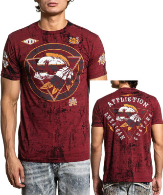 New Affliction Crew Peace Tribe Motors Variant Men s Graphic T Shirt AFF-25