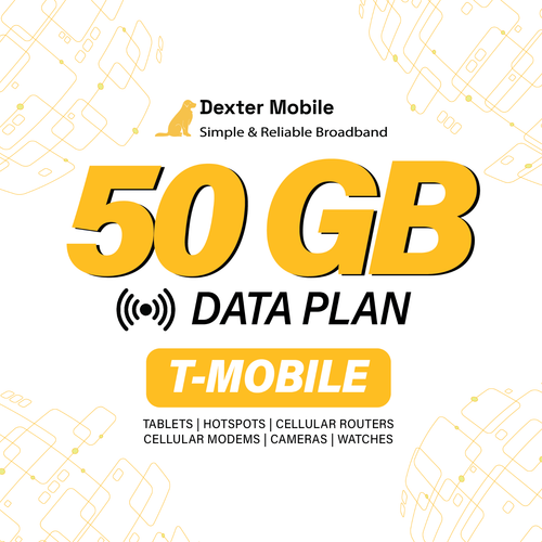 Forfait de données 50 Go sur le réseau T-Mobile avec SIM | Tablette | Hotspot | Routeur et plus
