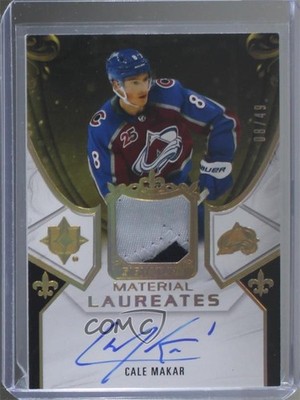2020 Ultimate Collection Signature Material Laureates 8/49 Cale Makar Auto 0c3