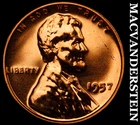 1957 Lincoln Wheat Cent- Red Choice Gem Proof Luster #i449
