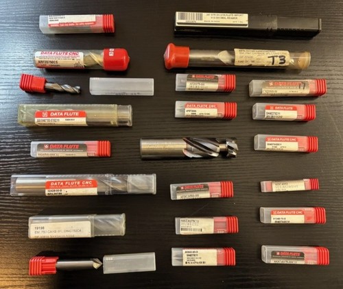 Endmills Various brands and styles lot of 22