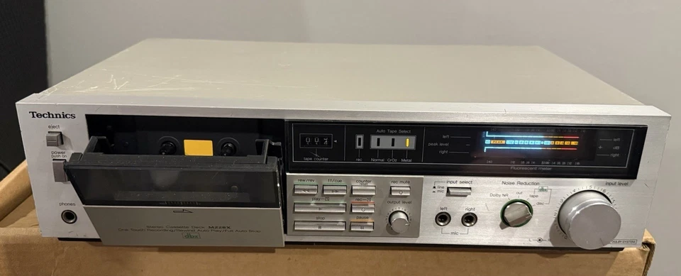 De colección TECHNICS Estéreo Cassette Tape Deck M228X Probado Funcionando Foto 2 de 4