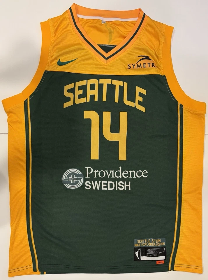 Dominique Malonga Autographed/Signed Seattle Storm Jersey Exact Proof! France - Image 2 of 4