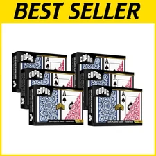 Long-lasting Plastic Playing Cards, 6 Sets