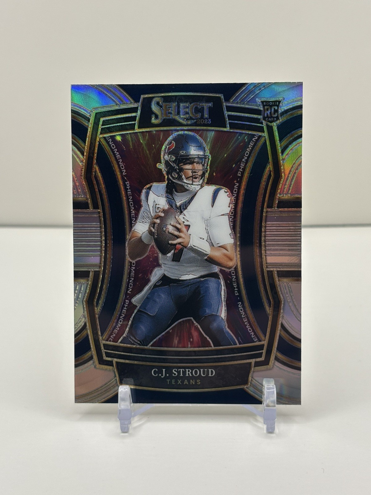 2023 PANINI SELECT CJ STROUD ROOKIE RC SILVER PRIZM PHENOMENON TEXANS