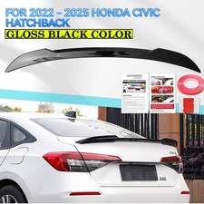 For 2022-2026 Honda Civic Hatchback Fl1 Fl5 Rear Trunk Spoiler Wing Gloss Hatch