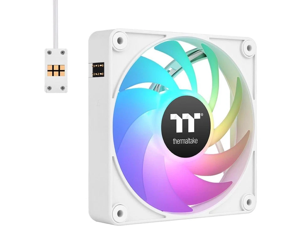Thermaltake CT140 EX ARGB Sync PC Cooling Fan White (3-Fan Pack), Magnetic - Image 4 of 4