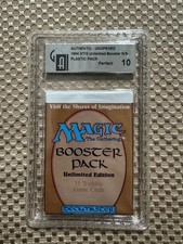 MTG Unlimited Booster Pack Sealed GIA Perfect 10