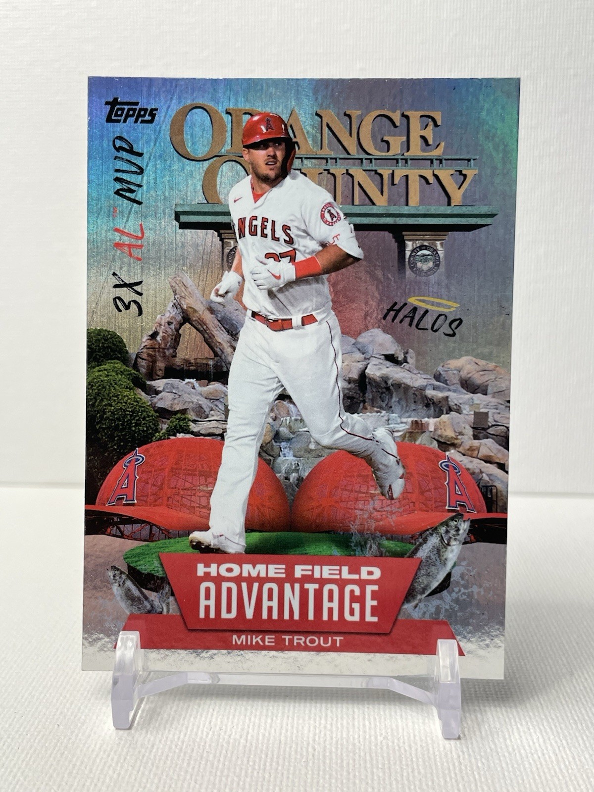 Mike Trout 2022 Topps Series 1 - Home Field Advantage #HA-5 (SP) ANGELS