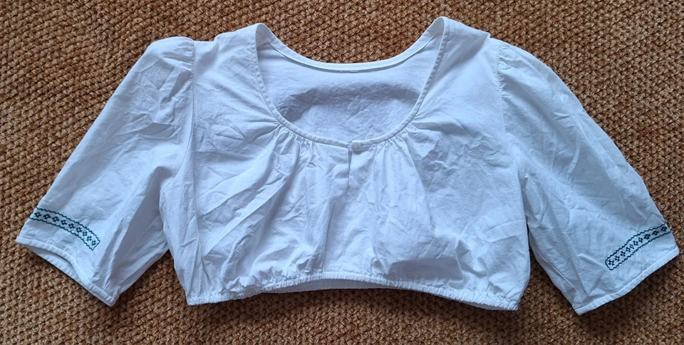 Süße Dirndlbluse, Wiesn, Tracht, Stickerei, Oktoberfest, Größe 38? Damen - Bild 3 von 4