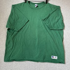 Russell Athletics Vintage 90s High Cotton Men’s 2XL T-Shirt Green Made In USA