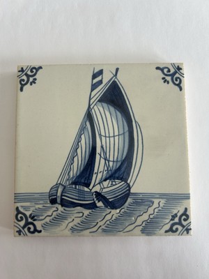 Blue Dutch, Ship Tile, Purchased From The Metropolitan Museum Of Art, DonorW.R.V