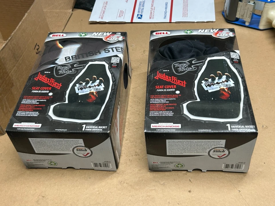 Cubierta de álbum 2 Judas Priest British Steel Rock N Ride Seat 2011 Bell Universal Foto 3 de 4